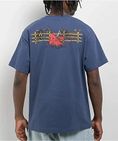 Passport Red Flag Blue T-Shirt