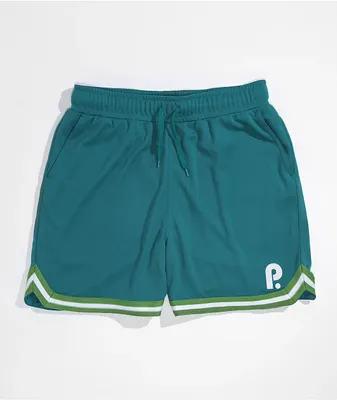 Paterson Courtside Teal Basketball Shorts