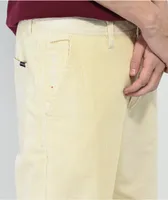 Paterson Cream Corduroy Blocked Skate Pants