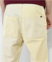 Paterson Cream Corduroy Blocked Skate Pants