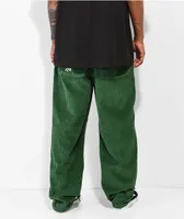 Paterson Dark Green Wide Leg Skate Pants