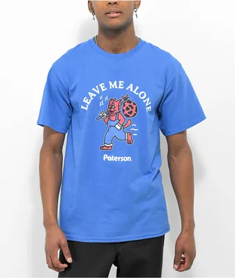 Paterson Leave Me Alone Royal Blue T-Shirt