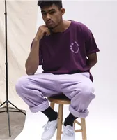 Paterson Wide Leg Lavender Corduroy Skate Pants 