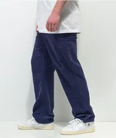 Paterson Wide Leg Navy Corduroy Skate Pants