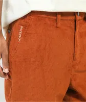 Paterson Wide Leg Rust Orange Corduroy Skate Pants