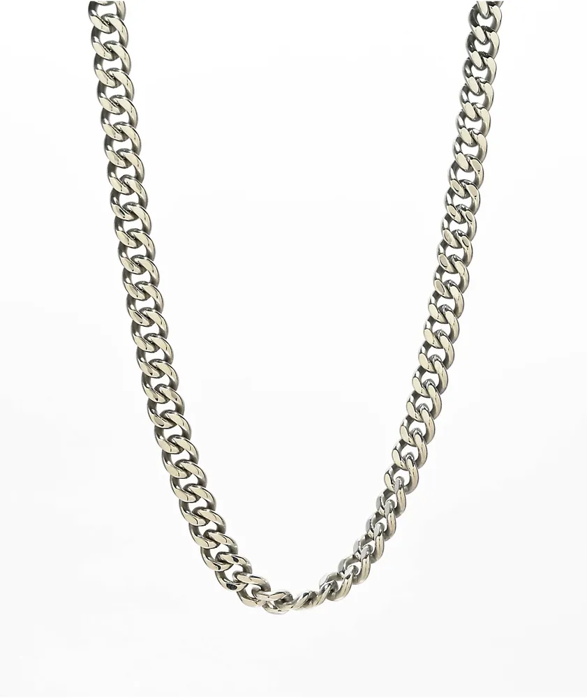 Personal Fears 9mm Stainless Steel Cuban Chain Necklace