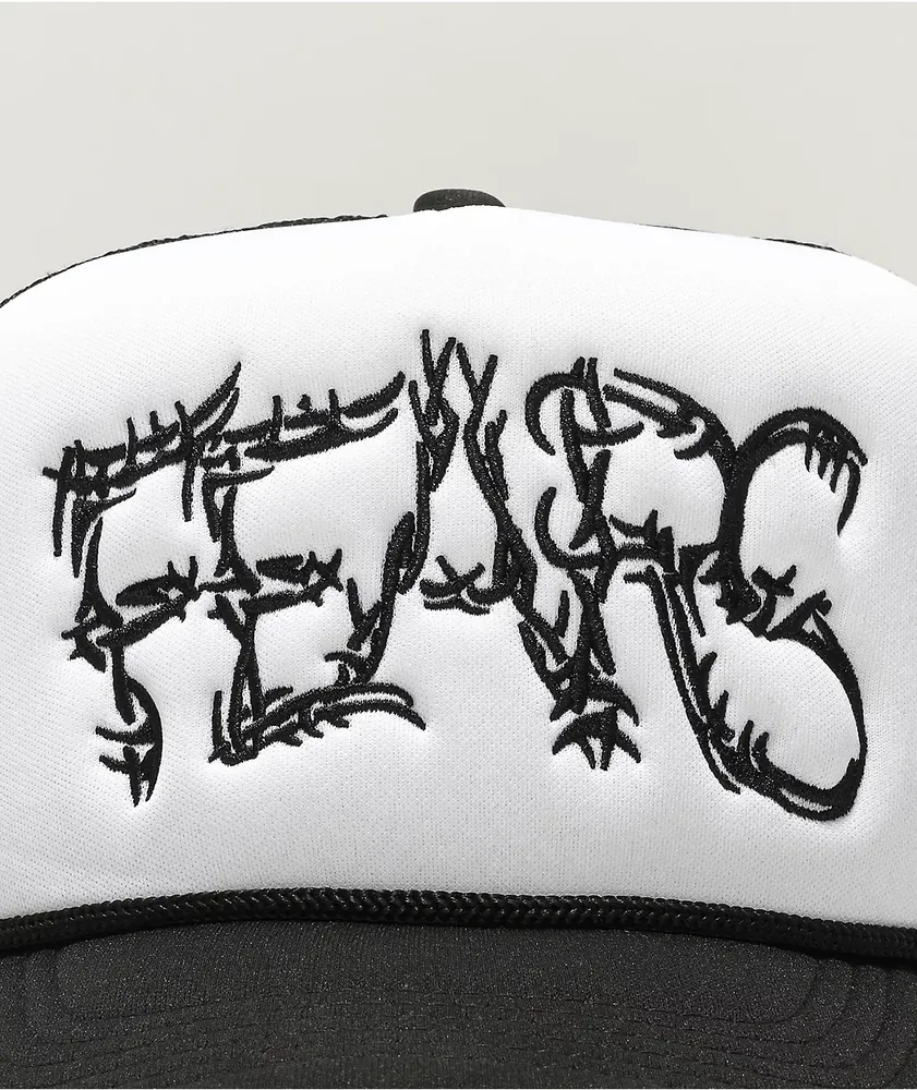 Personal Fears Barbed Black & White Trucker Hat