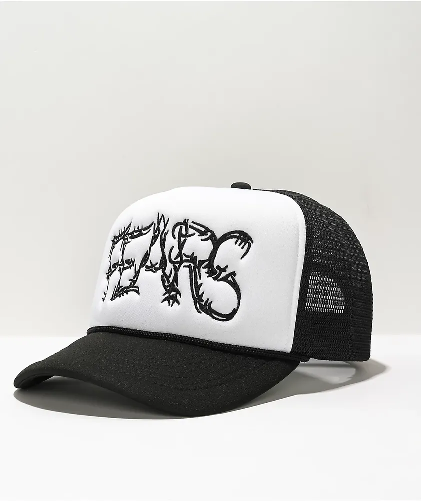 Personal Fears Barbed Black & White Trucker Hat