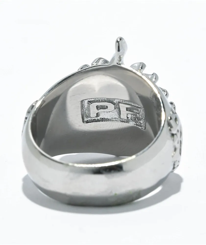 Personal Fears Black Hole Sun Silver Ring