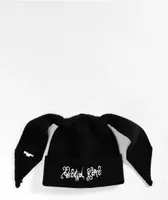 Personal Fears Bunny Black Beanie