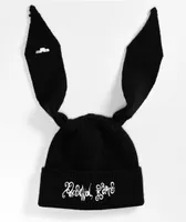 Personal Fears Bunny Black Beanie