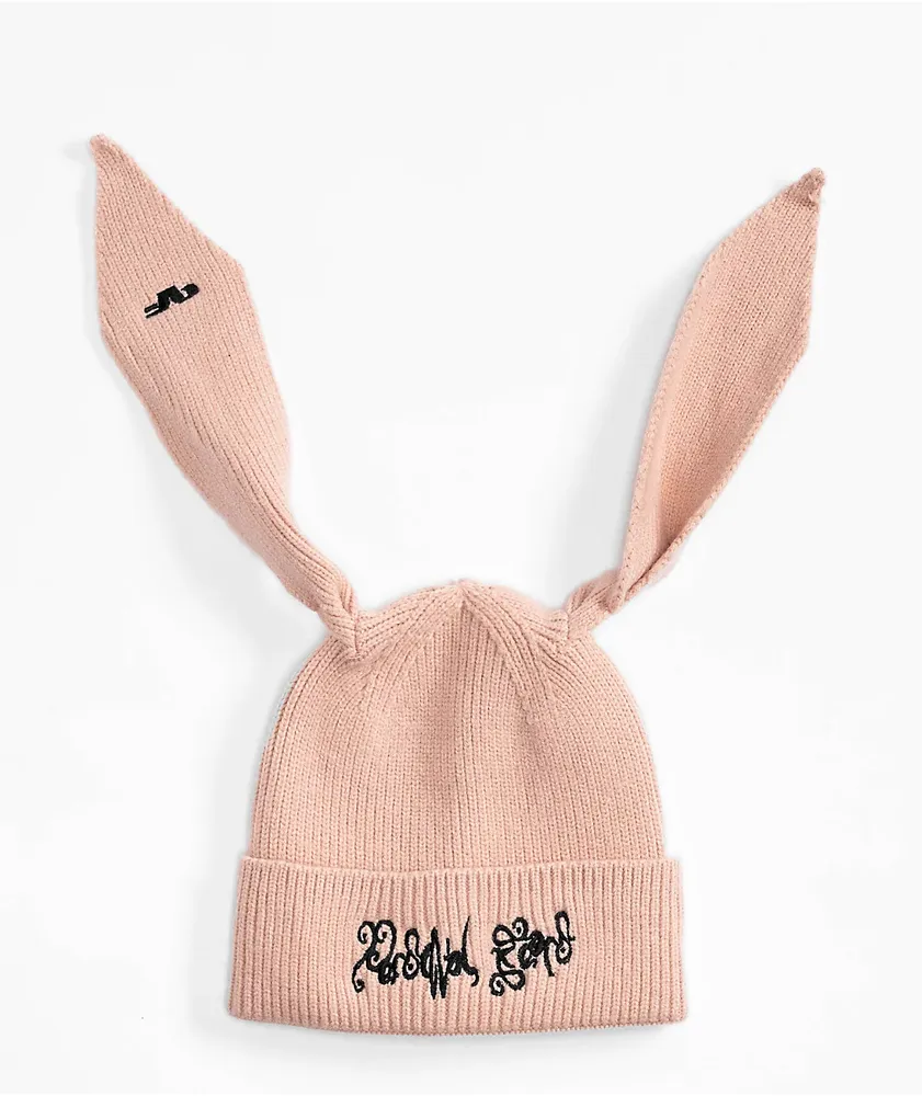 Personal Fears Bunny Ears Pink Beanie