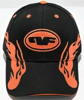 Personal Fears Flame Race Black Strapback Hat