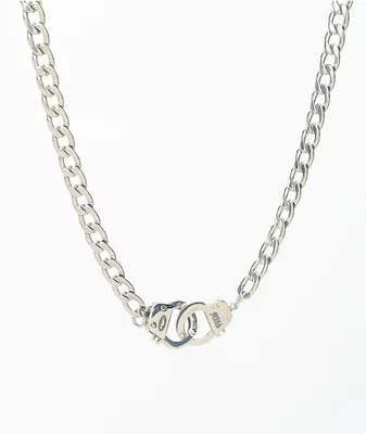 Personal Fears Handcuff 22" Stainless Steel Chain Necklace