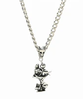 Personal Fears Mans Ruin 20" Silver Chain Necklace
