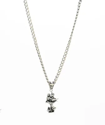 Personal Fears Mans Ruin 20" Silver Chain Necklace