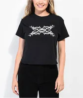 Personal Fears Metal Black Crop T-Shirt