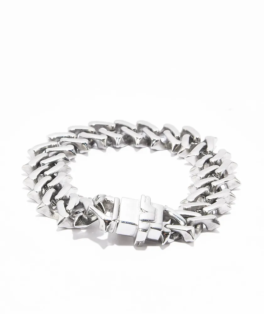 Personal Fears Raptor Link 7" Silver Bracelet