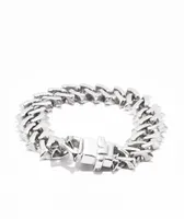 Personal Fears Raptor Link 7" Silver Bracelet