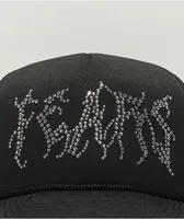 Personal Fears Rhinestone Black Trucker Hat