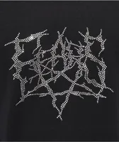 Personal Fears Rhinestone Metal Black T-Shirt