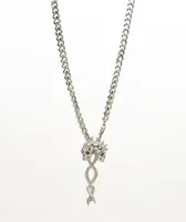 Personal Fears Twin Skulls 6mm Cuban Link Necklace