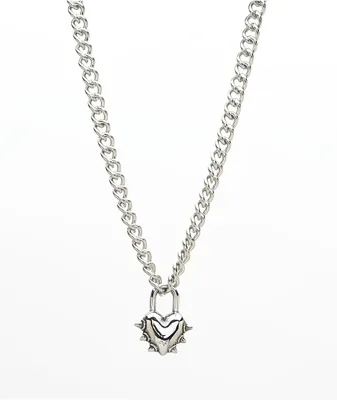 Personal Fears Vicious Heart 7mm Dog Chain Necklace