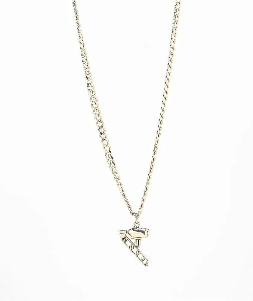 Personal Fears x American Psycho Nail Gun Silver Necklace