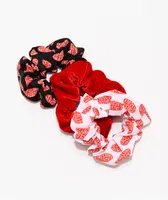 Petals & Peacocks Logo 3 Pack Scrunchies