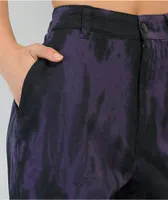 Petals By Petals and Peacocks Swirl Purple Tie Dye Cargo Pants