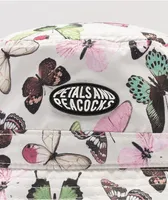 Petals and Peacocks Diversifly Cream Bucket Hat