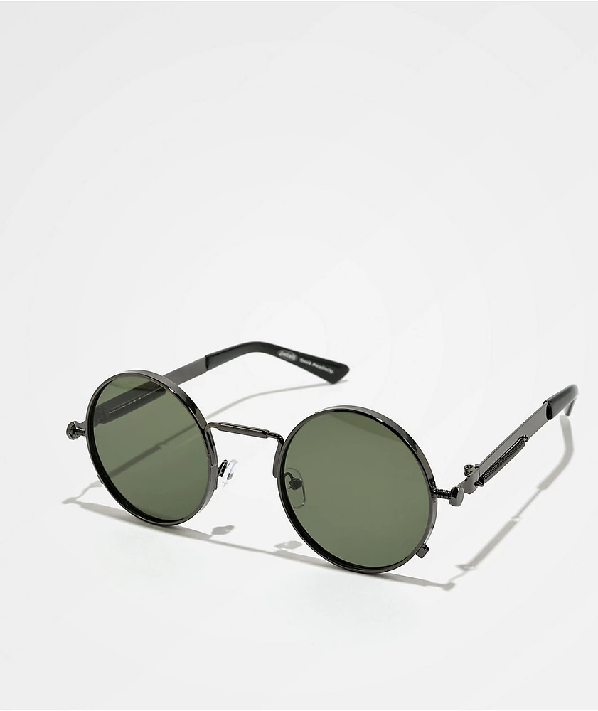 Petals and Peacocks Full Circle Matcha Sunglasses