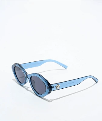 Petals and Peacocks Karma Blue Sunglasses