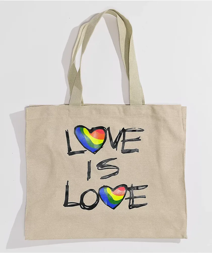 Petals and Peacocks Love Is Love Tote Bag