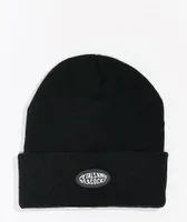 Petals and Peacocks Monarch Black Beanie