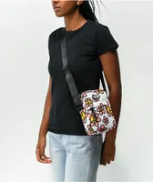 Petals and Peacocks Peace & Petals White Crossbody Bag