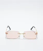 Petals and Peacocks Telepath Frameless Rectangle Sunglasses