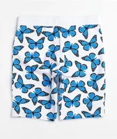 Petals by Petals and Peacocks Butterfly Effect White Bike Shorts