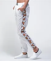 Petals by Petals and Peacocks Butterfly Effect White Track Pants