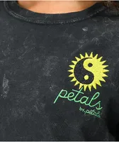 Petals by Petals and Peacocks Under The Sun Black Wash T-Shirt