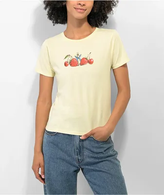 Peter Rabbit Berries Row Yellow Crop T-Shirt