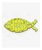 Petty Snacks Cheesus Fish Sticker