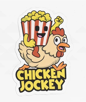 Petty Snacks Chicken Jockey Sticker