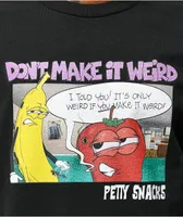 Petty Snacks Don't Make It Weird Black T-Shirt