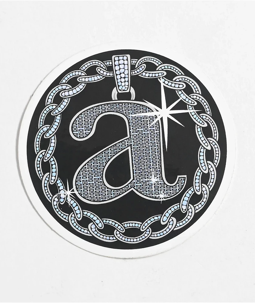 Petty Snacks Lowercase Bling Sticker