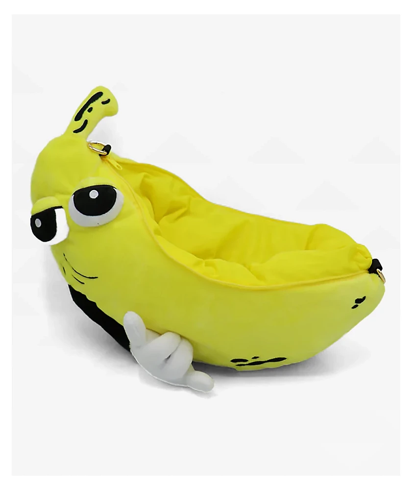 Petty Snacks Peels Plush Crossbody Bag