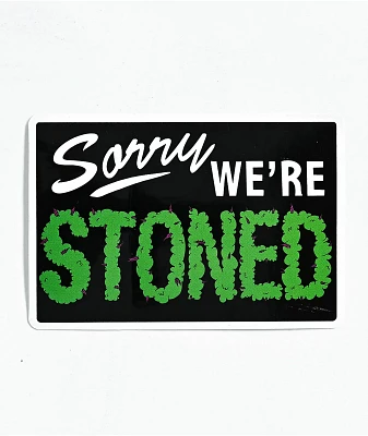 Petty Snacks Sorry Sign Sticker