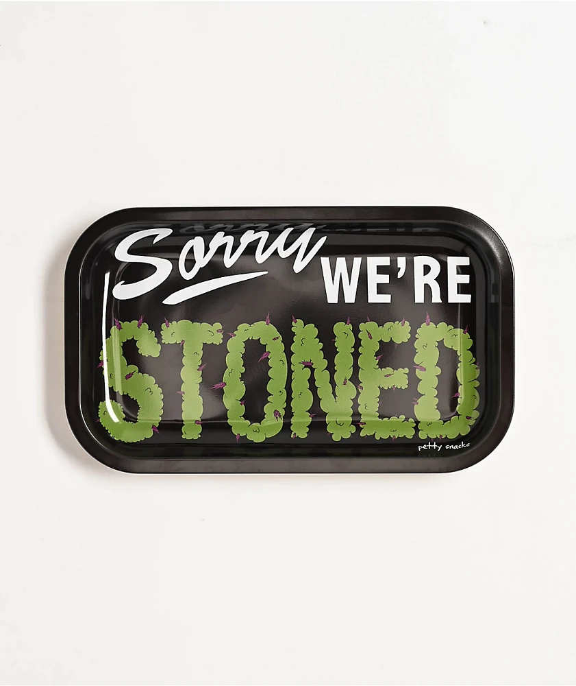 Petty Snacks Sorry We're Stoned Tray