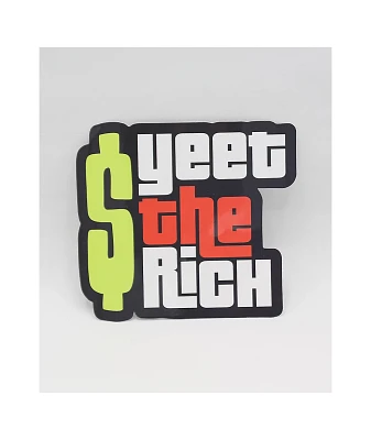 Petty Snacks Yeet The Rich Sticker