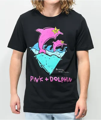 Pink Dolphin x After School Special Double Dolphin Black T-Shirt